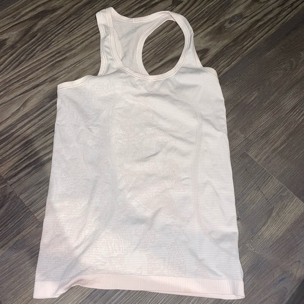 Pink Lululemon Switfly Tank